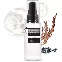   Coxir Black Snail Collagen Serum 50ml 1.69 fl.oz - Black Beans, Collagen, Snail Mucin - Firms, Lifts, and Nourishes Skin