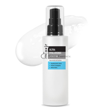[Coxir] Ultra Hyaluronic Emulsion 100ml/3.38 fl.oz Korean Daily Face Moisturizer for Dry Dehydrated Skin Long-Lasting Hydration with Hyaluronic Acid Collagen and Plant Complex 19 Lightweight
