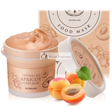 SKIN FOOD since 1957 Apricot Trouble Care Mask 120g - Pore Cleansing and Skin Soothing - Washable Face Masks with Pink Calamine for Healthy, Clear, and Smooth Skin