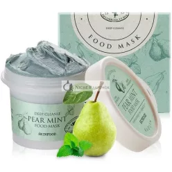   Skinfood Pear Mint Food Mask 120g 4.23 Oz. - Pore & Sebum Clearing, Skin
