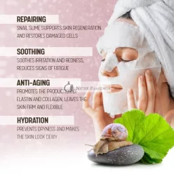   Korean Skincare Snail Mask Beauty Face Mask Moisturizing Anti-Aging Anti-Wrinkle Deep Hydration