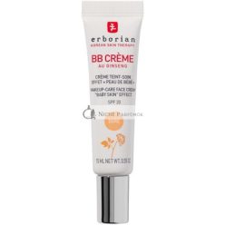   Erborian BB Cream with Ginseng Imperfection Covering Foundation 5-in-1 Korean Skincare Face Cream SPF 20 Doré Shade 15ml
