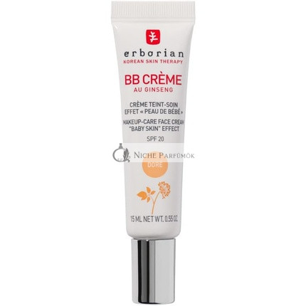 Erborian BB Cream with Ginseng Imperfection Covering Foundation 5-in-1 Korean Skincare Face Cream SPF 20 Doré Shade 15ml