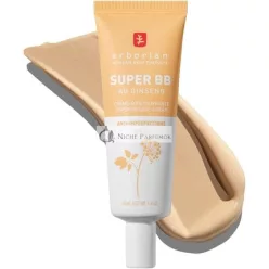   Erborian Super BB Cream with Ginseng High Coverage Tinted Face Care Anti-Imperfections Corrector and Complexion Perfector SPF 20 Sun Protection Korean Cosmetics Nude 40ml