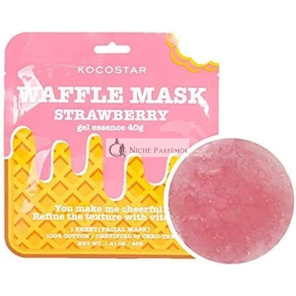 Kocostar Waffle Gel Essence Sheet Mask 40g Strawberry