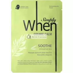   Simply When Cosmic Calm Soothe Ultra Soft Cotton Linter Bemliese Unisex Facial Sheet Mask