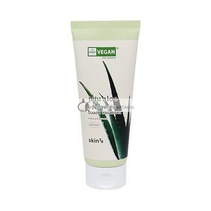 SKIN79 Jeju Aloe Aqua Vegan Foam Cleanser Daily Care for All Skin Types Removes Impurities and Makeup Regenerates 150ml
