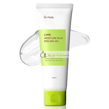 IUNIK Lime Moisture Mild Peeling Gel 4.23 Fl Oz with AHA and Fruits Complex - Vegan