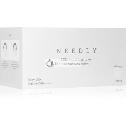 NEEDLY Mild Cleansing Multi Face Towel - 80 towels, Disposable