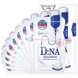   Mediheal D:NA Proatin Sheet Mask Moisturizing and Nourishing Face Mask with Amino Acids and Sodium Hyaluronate Creamy Essence with High Moisture Content