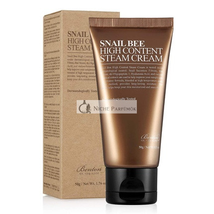 BENTON Snail Bee High Content Steam Cream 50g - Contains Snail Secretion Filtrate, Bee Venom, Hyaluronic Acid and Intensive Moisturizing Cream