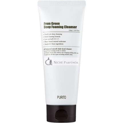 PURITO From Green Deep Foaming Cleanser with Plant-Based Natural Surfactants 150ml pH 5.5