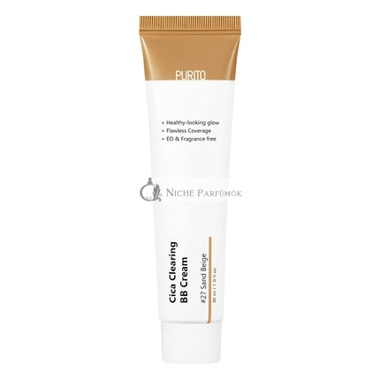 PURITO Cica Clearing BB Cream #27 Sand Beige 1 fl.oz / 30ml Vegan
