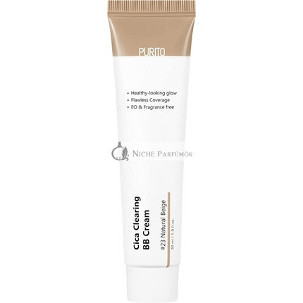 PURITO Cica Clearing BB Cream #23 Natural Beige 1 fl.oz / 30ml Vegan Foundation