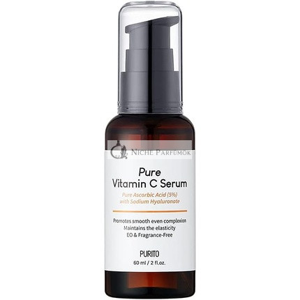PURITO Pure Vitamin C Serum 60ml 2.0 fl.oz Natural Ingredients Vegan & Cruelty Free Hypoallergenic Calming Fragrance-free Korean Skin Care