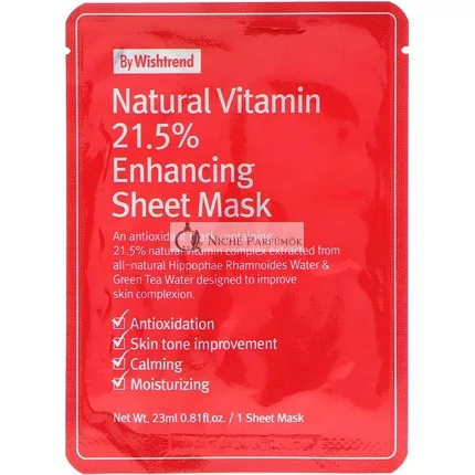 BY WISHTREND C21.5 Natural Vitamin C Enhancing Sheet Mask 23g