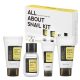 COSRX All About Snail Korean Skincare TSA Approved Travel Size Gift Set Cleanser Essence Cream Eye Cream Snail Mucin for Repairing Recovering Rejuvenating