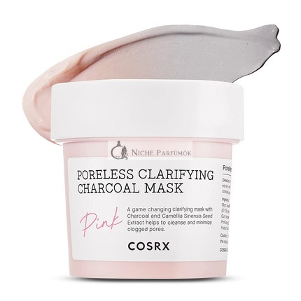 COSRX Pink Pore Clarifying Charcoal Mask 3.8 fl. oz / 110g - Detox Face Clay Mask for Blackheads, Pores, and Acne Control
