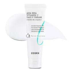   COSRX AHA BHA VITAMIN C Daily Cream 1.69 fl. oz 50 ml Face Cream Brightening Anti-Aging Plumping Natural Fruit