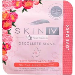   Skin IV Korean Love Mask No-Age and Revitalizing Decollete Mask with Peony Flowers and Collagen 25g