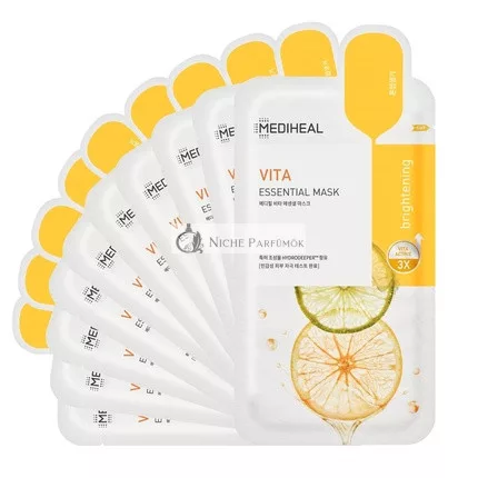 Mediheal Best Korean Sheet Mask Vita Essential Face Mask 10 Sheets Vitamin Mask for All Skin Types