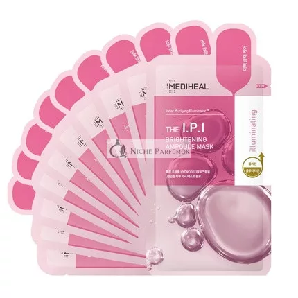 Mediheal Best No. 1 Korean Sheet Mask IPI Ampoule Face Mask for Brightening Dull Skin with Niacinamide IPI Ampoule