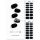 ohora Semi Cured Gel Nail Strips N Onyx - Salon-Quality Long Lasting Easy to Apply and Remove - Includes 2 Prep Pads Nail File and Wooden Stick Black