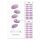 ohora Semi Cured Gel Nail Strips N Blueberry Jam - Works with Any Nail Lamps Salon-Quality Long Lasting Easy to Apply & Remove - Includes 2 Prep Pads Nail File & Wooden Stick Purple