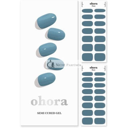 ohora Semi Cured Gel Nail Strips Works with Any Nail Lamps Salon-Quality Long Lasting Easy to Apply & Remove Includes 2 Prep Pads Nail File & Wooden Stick