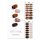 ohora Semi Cured Gel Nail Strips N Brown Sugar - Works with Any UV Nail Lamps Salon-Quality Long Lasting Easy to Apply & Remove - Includes 2 Prep Pads Nail File & Wooden Stick