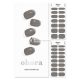ohora Semi Cured Gel Nail Strips N Tint Black - Works with Any Nail Lamps Salon-Quality Long Lasting Easy to Apply & Remove - Includes 2 Prep Pads Nail File & Wooden Stick