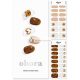 ohora Semi Cured Gel Nail Strips N Caramel Bear - Salon-Quality Long Lasting Easy to Apply and Remove - Includes 2 Prep Pads Nail File and Wooden Stick Jewel Gemstone