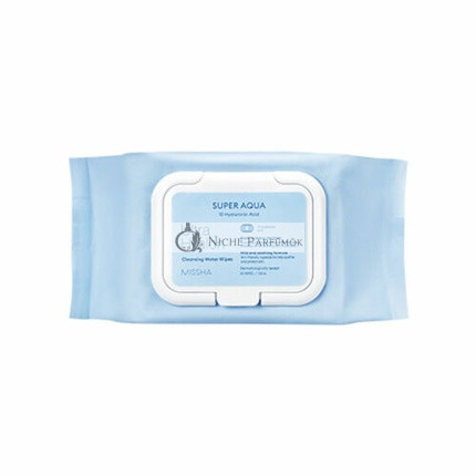 [MISSHA] Super Aqua Ultra Hyalon Cleansing Water Wipes 30 Wipes