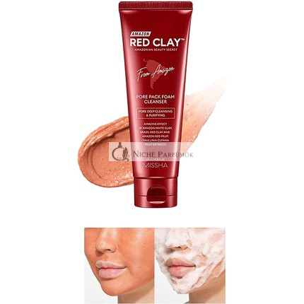 MISSHA Amazon Red Clay Pore Pack Foam Cleanser