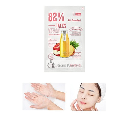 MISSHA Talks Vegan Squeeze Sheet Mask Skin Smoother for Rough Skin 1 Mask