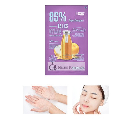MISSHA Talks Vegan Squeeze Sheet Mask Super Energizer for Tired Skin 1 Mask