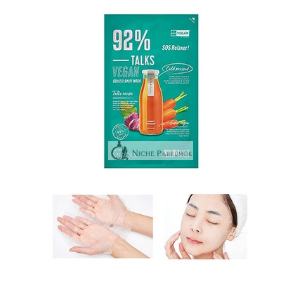MISSHA Talks Vegan Squeeze Sheet Mask Sos Relaxer for Skin in Need of Sos Help
