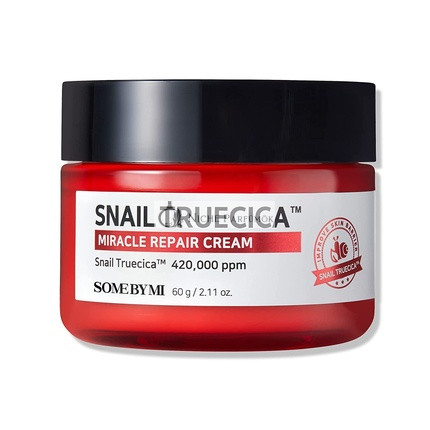 SOME BY MI Snail Truecica Miracle Repair Cream 2.02oz 60ml - Skin Moisturizing and Soothing Effect - Strengthen Skin Barrier - Facial Skin Care