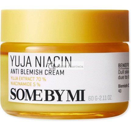 SOME BY MI Yuja Niacin Anti Blemish Cream 2.02oz 60ml Daily Face Moisturizer with 5% Niacinamide Advanced Skin Brightening and Pigmentation Care for Dull-Looking Skin Korean Skin Care