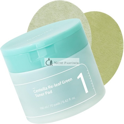 Numbuzin No.1 Centella Re-Leaf Green Toner Pad - Vegan Double-Sided Herb