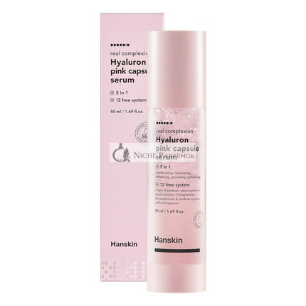 Hanskin Real Complexion Hyaluron Pink Capsule Serum with Vitamin B12 Intensive Moisture Deep Hydration Hyaluronic Acid 50ml