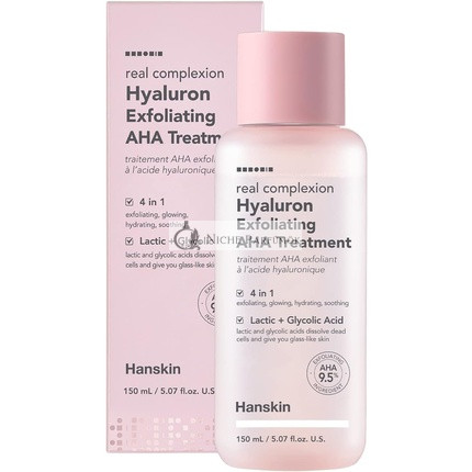 Hanskin Real Complexion Hyaluron Exfoliating AHA Treatment 5.07 fl. oz. 150ml