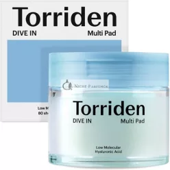   Torriden DIVE-in Vegan Hyaluronic Acid Toner Pads for Face Moisturizing Facial Cooling Soothing Hydrating Spot Masking Alcohol-Free Fragrance-Free No Colorants Cruelty-Free