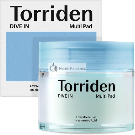 Torriden DIVE-in Vegan Hyaluronic Acid Toner Pads for Face Moisturizing Facial Cooling Soothing Hydrating Spot Masking Alcohol-Free Fragrance-Free No Colorants Cruelty-Free