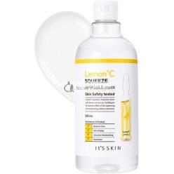   It'S SKIN Lemon'C Squeeze Ampoule Toner 500ml - Dark Spot Clearing and Moisturizing Astringent with Lemon Extract and Hyaluronic Acid