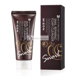   [Mizon] Snail Repairing Foam Cleanser with Snail Extract 60ml - Face Cleanser for Pores and Blackheads with Moisturizing Formula and Gentle Bubbles