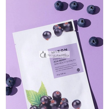 Plátýnková 3D Mask with Acai Berry for Healthy Skin and Vitality Joyful Time Essence Mask Acai Berry 23g