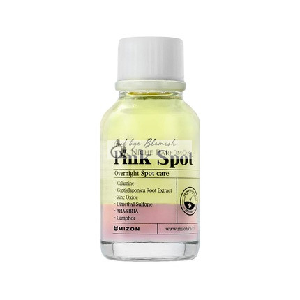 [Mizon] Good Bye Blemish Pink Spot Overnight Spot Care with Calamine, Camphor, AHA, BHA 19ml