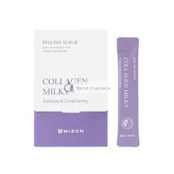   MIZON Peeling Scrubs with Collagen, Baking Powder, and Peptides Gentle Exfoliation and Skin Elasticity 40 Pouches 7oz