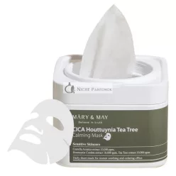   Mary & May CICA Houttuynia Tea Tree Soothing Mask 30 Sheets - Korean Skincare